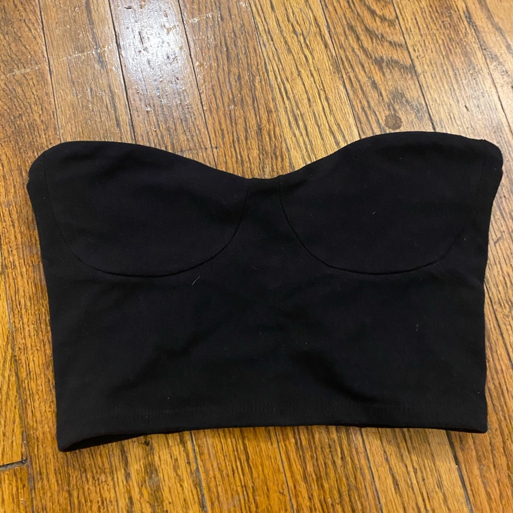 Joah brown bustier tube top